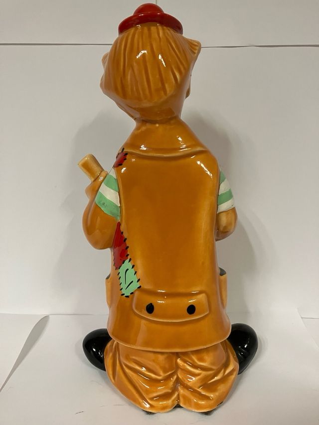 Figuras de arcilla cerámica: payaso niña y anciano