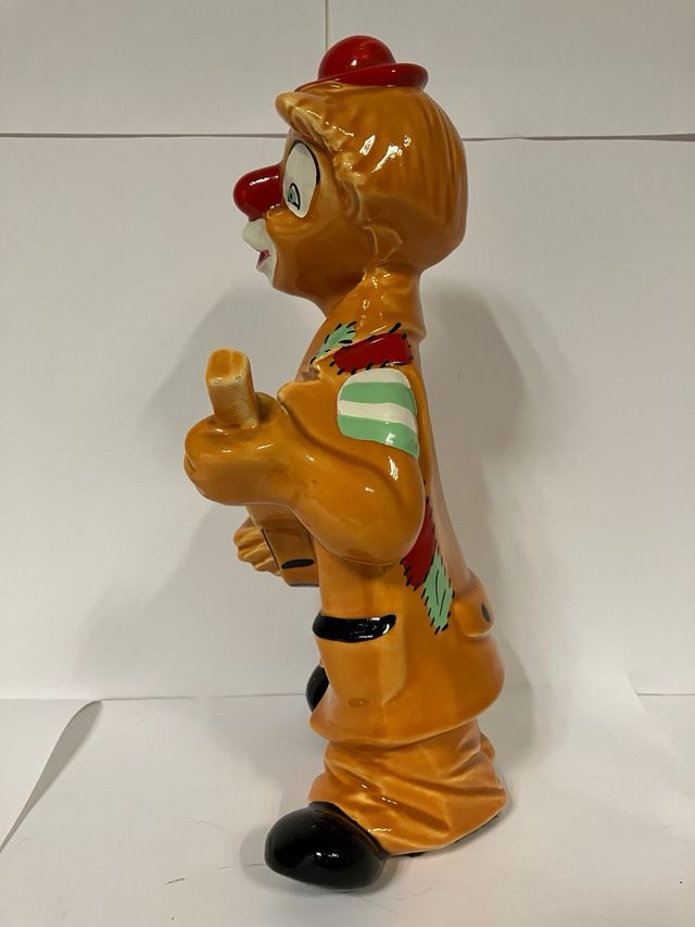 Figuras de arcilla cerámica: payaso niña y anciano