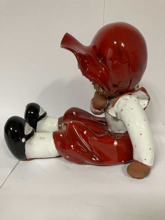 Figuras de arcilla cerámica: payaso niña y anciano