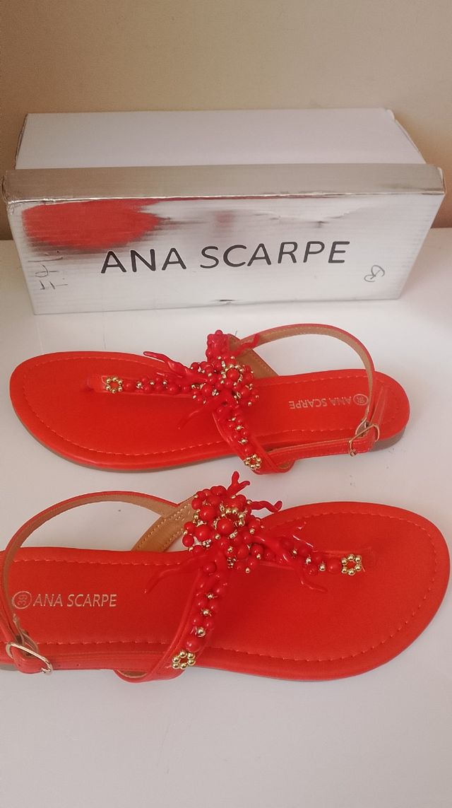 Sandali ANA SCARPE orange Tg 39
