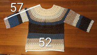 Maglia uncinetto fatta a mano