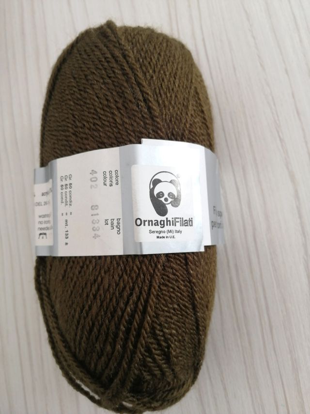 10 gomitoli - Filato Ornaghi – Oracril Elle 100% a