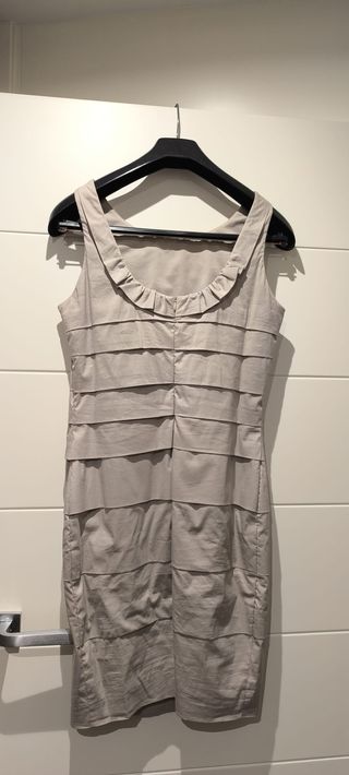 Vestido con chaqueta Alba Conde T42 Nude