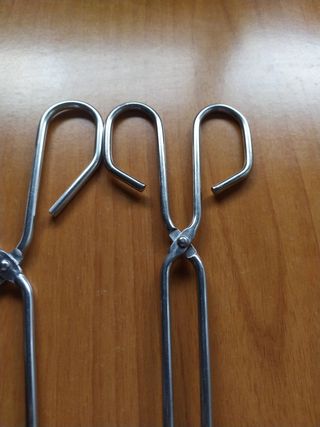 Pinzas para barbacoa de acero