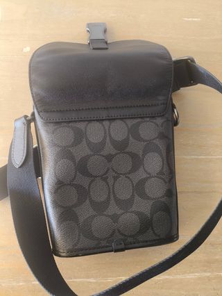 Bandolera Negra COACH - Original.