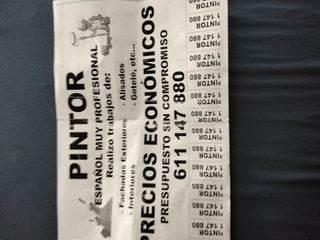 Pintor español muy profesional y formal