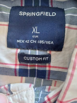 Camisa Springfield cuadros XL