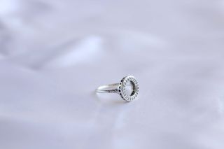 Anillo Plata 925 círculo con brillantes