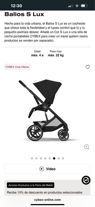 Silla de paseo Balios S Lux