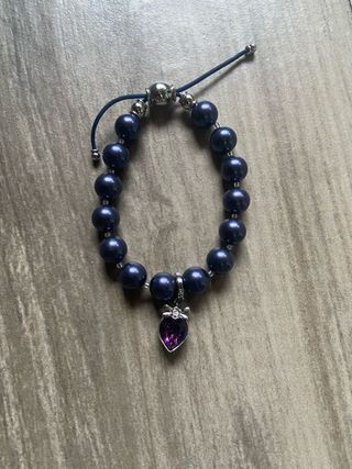 Braccialetto Swarovski con ciondolo viola