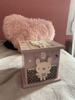 Joyero infantil con diseño de conejo