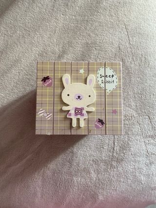 Joyero infantil con diseño de conejo