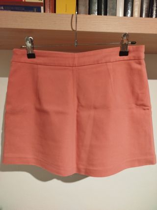 Falda pantalón Zara rosa
