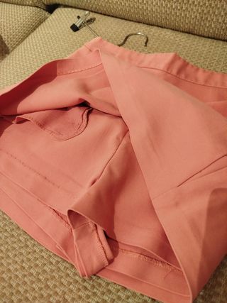 Falda pantalón Zara rosa