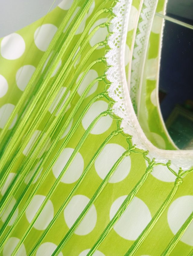 Traje Flamenca Hecho a Mano Lunares