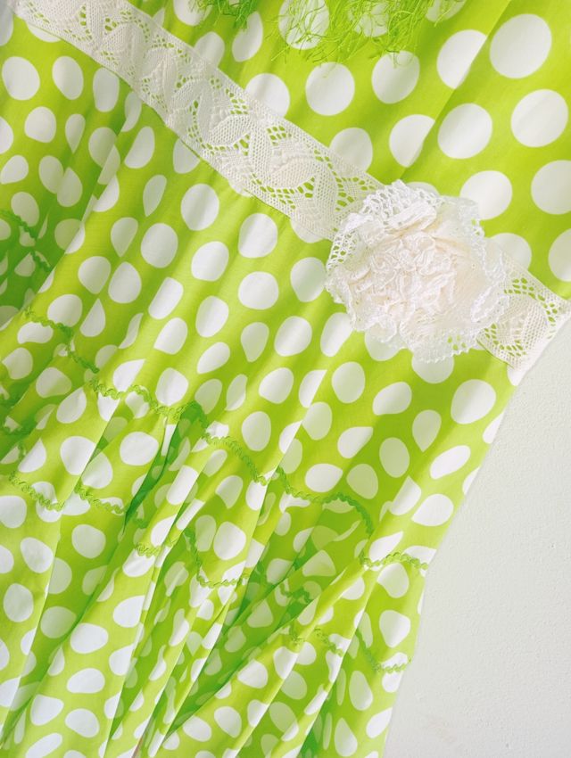 Traje Flamenca Hecho a Mano Lunares