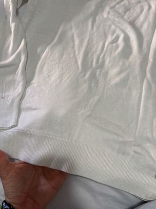Jersey cuello alto blanco