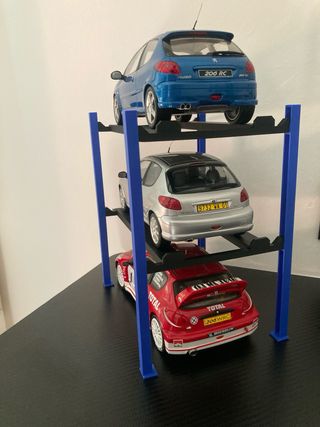 Espositore per 3 modellini auto