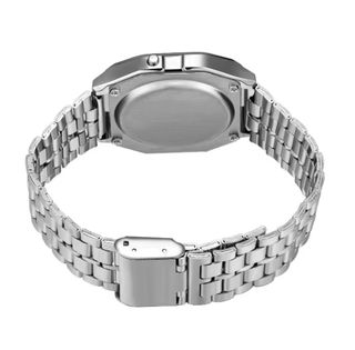Reloj plateado digital 