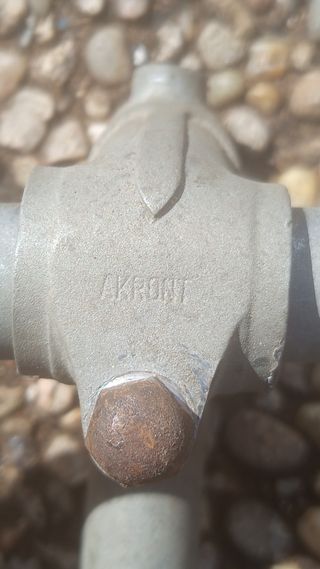 Manillar y potencia AKRONT aluminio años 50
