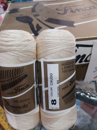 Ovillo Hilo Perlé Algodón, 1 unidad 5€, lote 60€