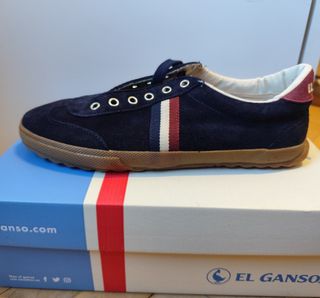 Zapatillas El Ganso Match Suede Ribbon Azul