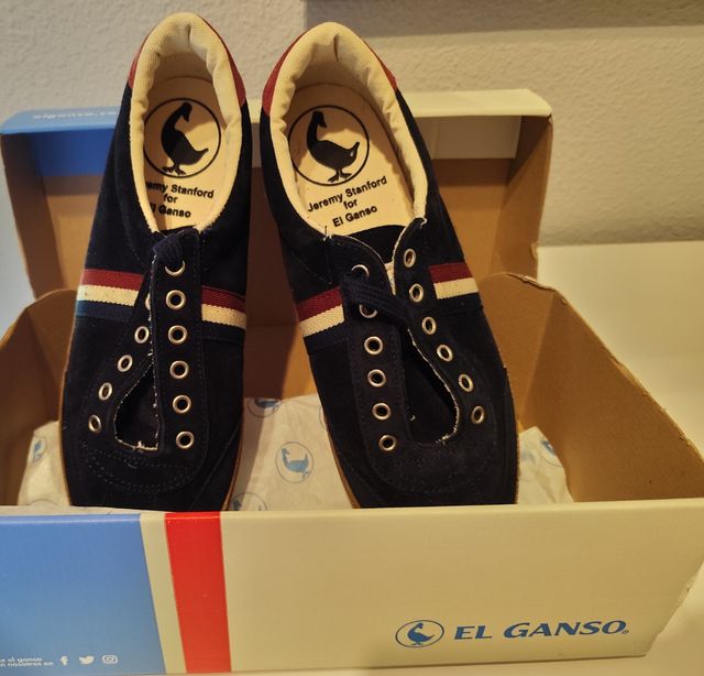 Zapatillas El Ganso Match Suede Ribbon Azul