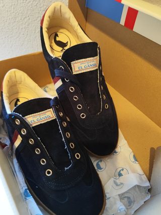 Zapatillas El Ganso Match Suede Ribbon Azul