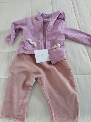 Conjunto chándal niña 6-9 meses