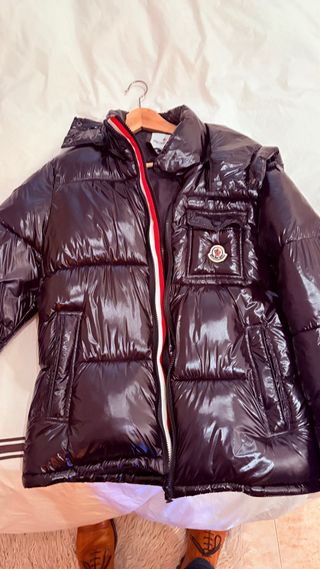 Anorak Moncler Negro Brillante