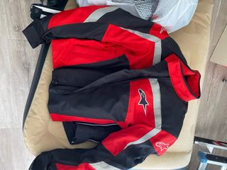 Chaqueta Moto Alpinestars Roja Negra Talla L
