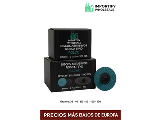 100 Discos Roloc Zirconio 50mm y 75mm