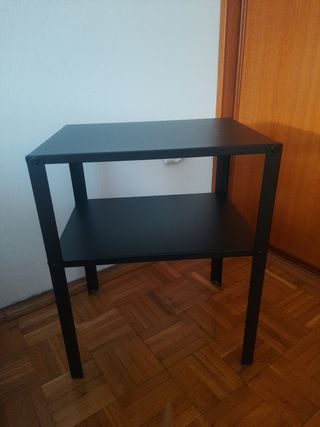 2 Mesitas Auxiliares Negras IKEA KNARREVIK