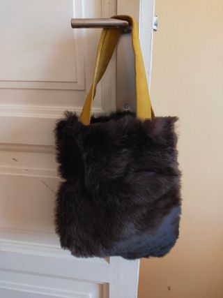 Bolso de mano de piel