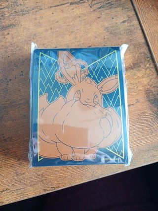 Buste Carte Pokemon Eevee + Dadi + Scatola + Token