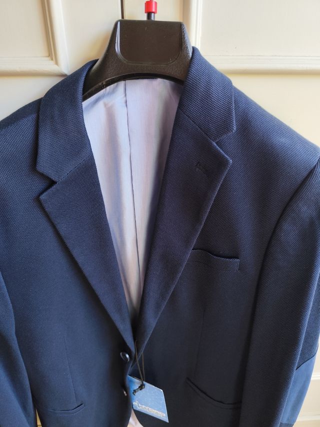 Americana Easy Wear Azul Marino Talla 50 Slim Fit