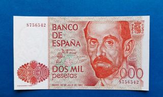 Sin serie SC 2000 pesetas 1980 Juan Ramón Jiménez 