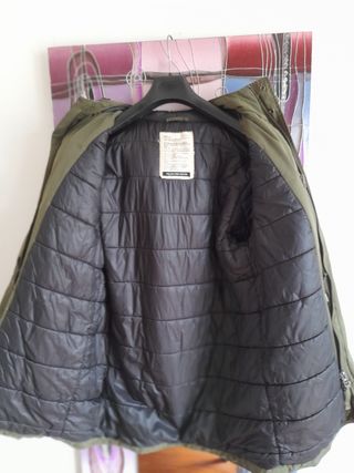 Replay Parka verde con capucha
