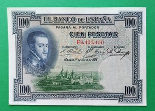 Sin circular SC- 100 pesetas 1925 Felipe II
