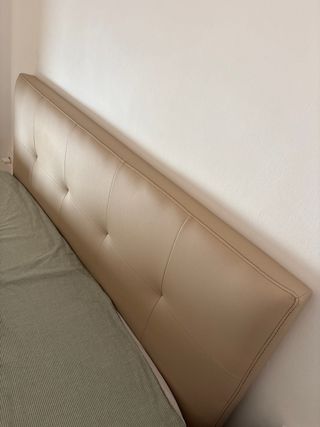 Cabecero de cama beige 