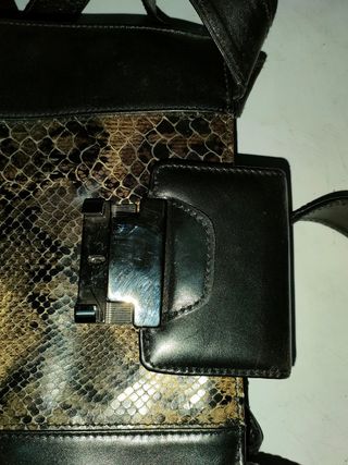Bolso de mano piel serpiente