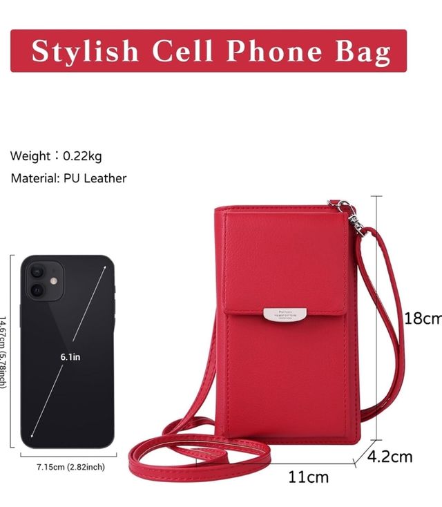 Borsa da donna con custodia per cellulare. Re Magi.