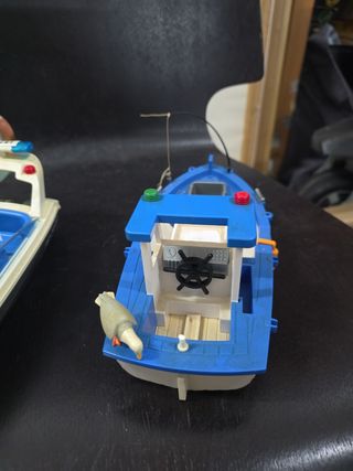 Barcos Playmobil de policía y pesca