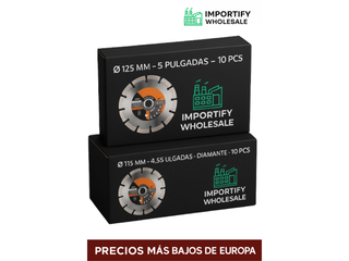 10 Discos Corte Diamante 115 y 125 mm