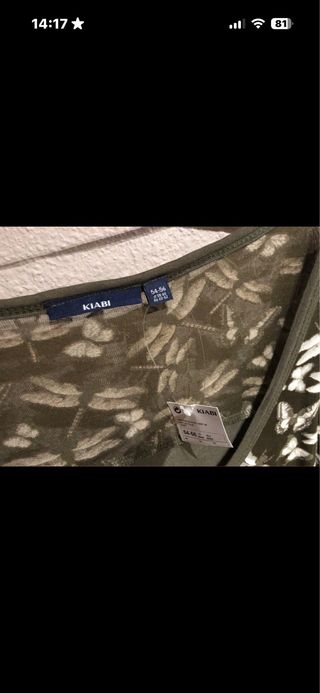 Camiseta Kiabi Talla XXXL Estampado Libélulas