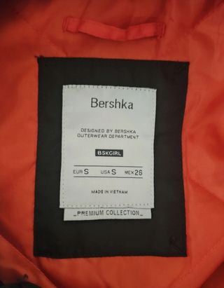 Chaqueta Bomber Verde Bershka