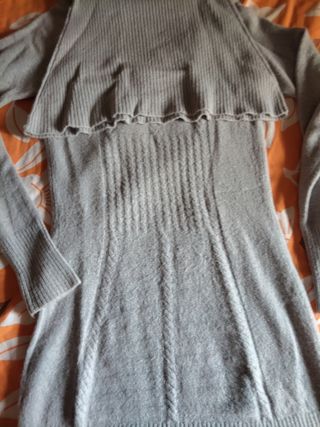 Vestido punto gris Talla XS/S
