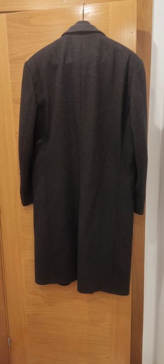 Abrigo Lana y Cachemira Hombre Gris YSL