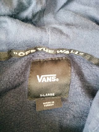 Sudadera Vans niño azul talla XL