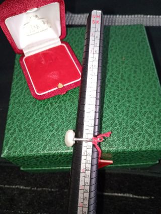 Anillo Plata de Ley Majorica Perla y Circonita